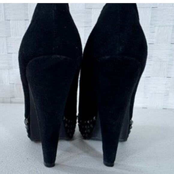 "SAM EDELMAN" Platform Studded Heels,Velvet,SZ 7M, FINAL SALE, SEE PICS!! - Picture 7 of 12